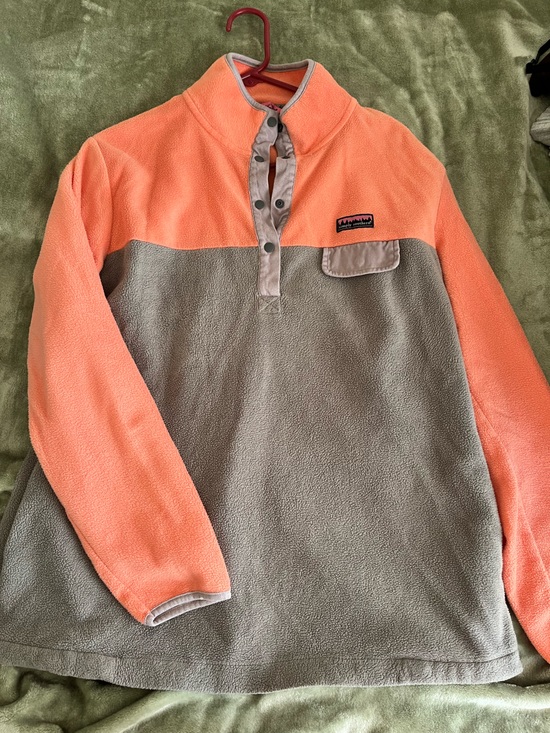Simply Southern Jackets & Blazers - Simply Southern Coral and Gray fleece Pullover